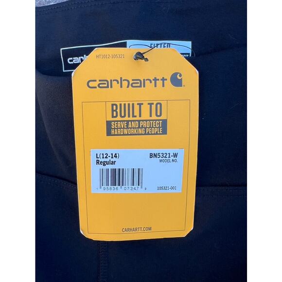 NWT Carhartt black fitted leggings size L (12-14) - Picture 4 of 4